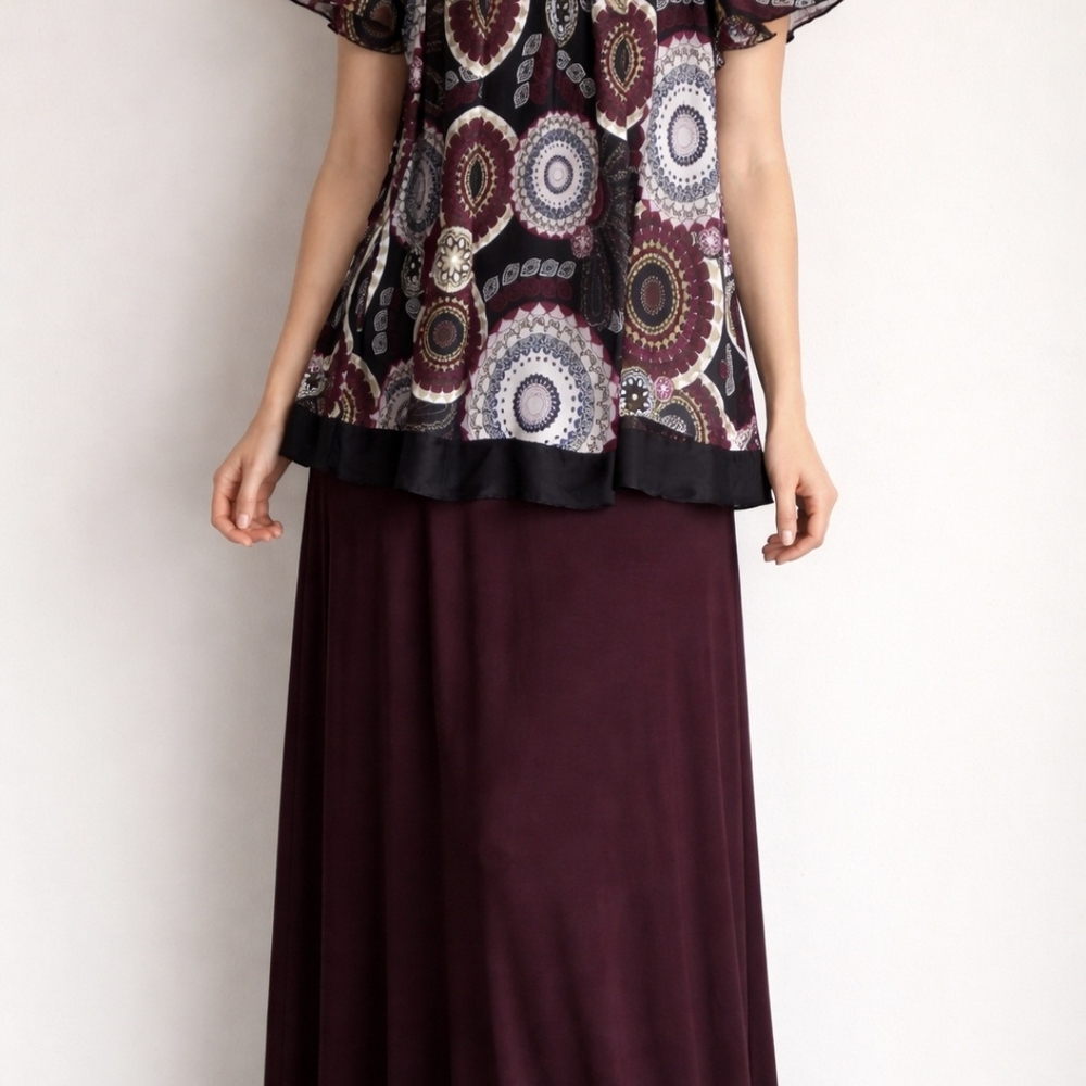 Lane Bryant Women's 18/20 Top Flowy Boho Corp